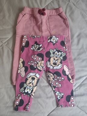 Paris Hilton + Disney Minnie Mouse  Mauve Pink Girls' Printed Leggings